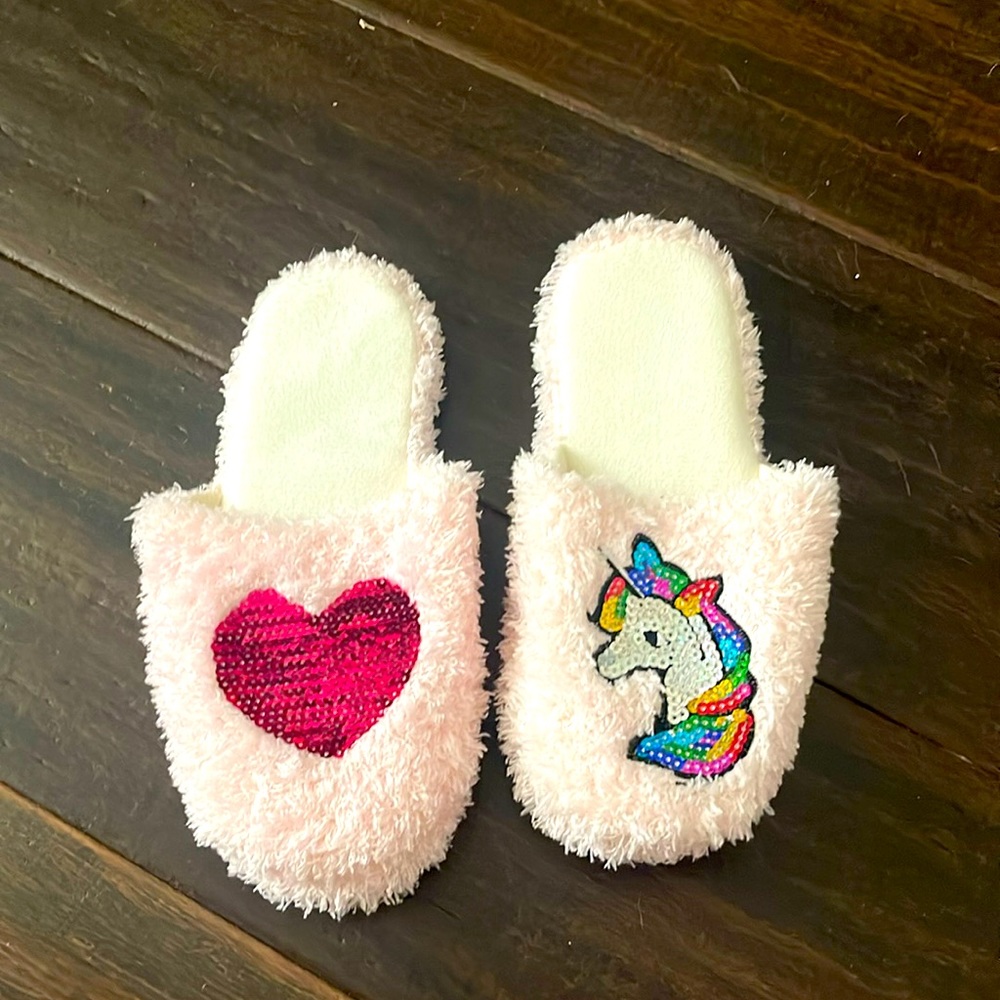 Brand new never been worn. Size 7.5/8 Cute little house slippers